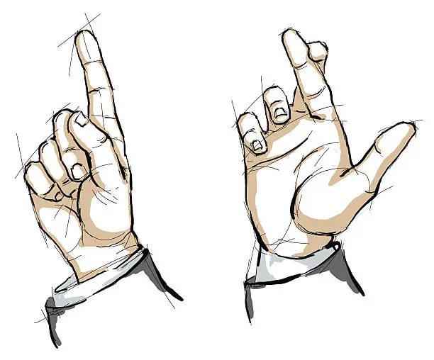Vector illustration of Hand