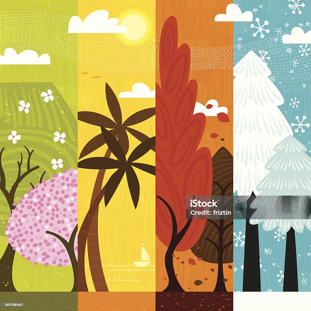 seasons Seasons background/banners. Four Seasons stock vector