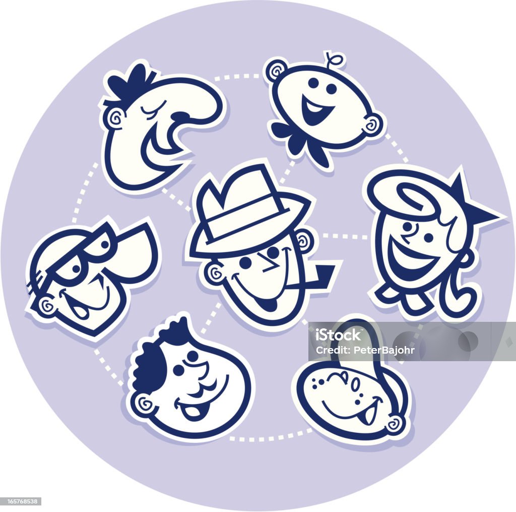 Roue de famille - clipart vectoriel de Bébé libre de droits