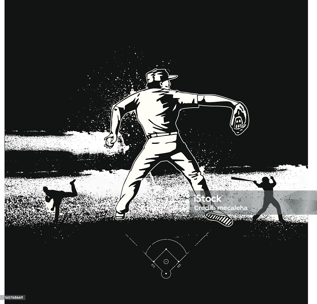 Grunge diseño de béisbol - arte vectorial de Deporte libre de derechos