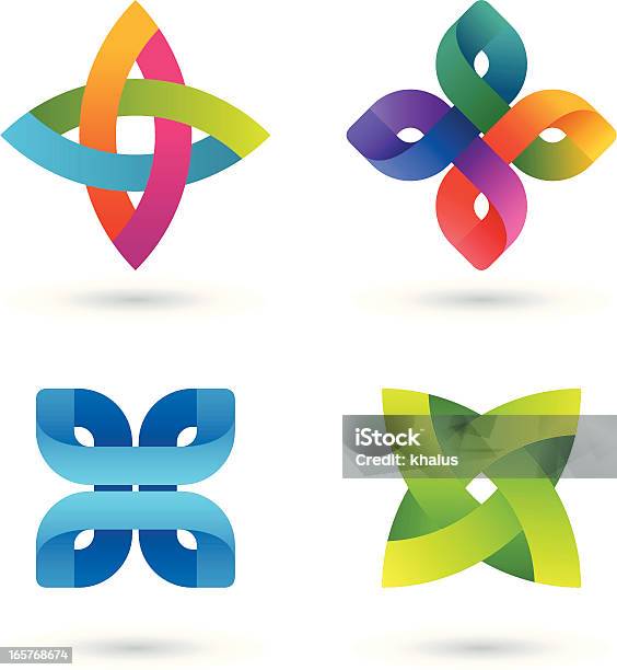 Elementy Projektustriped Symbole2 - Stockowe grafiki wektorowe i więcej obrazów Abstrakcja - Abstrakcja, Bez ludzi, Białe tło