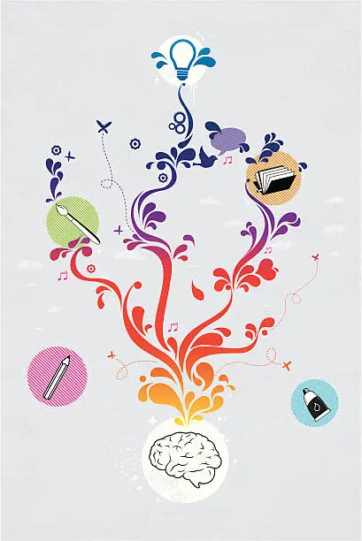 Vector illustration of Creative Brain