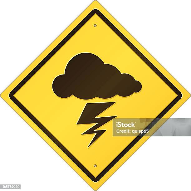Lightning Segnale Di Pericolo - Immagini vettoriali stock e altre immagini di Comunicazione - Comunicazione, Concetti, Elemento del design