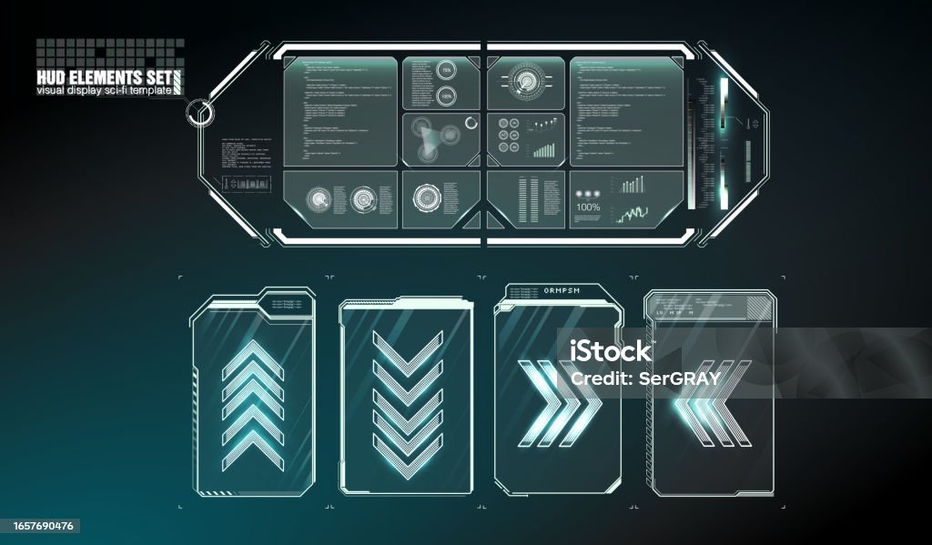 Screen Callouts Futuristic Vector Hud Interface Screen Design Digital Callouts Titles ...