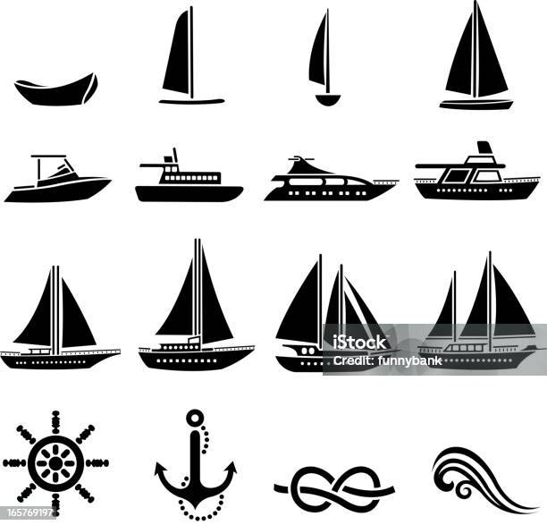 船舶シルエットセット - セールボートのベクターアート素材や画像を多数ご用意 - セールボート, シルエット, ヨット