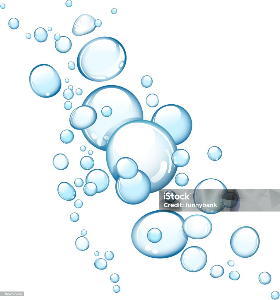 Bulles bleu - clipart vectoriel de Bulle libre de droits