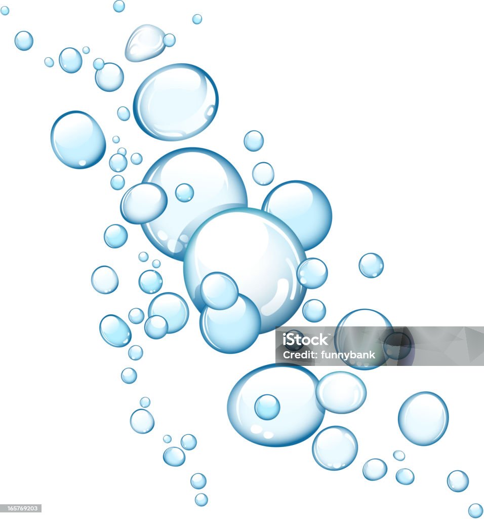 blue bubbles - Векторная графика Пузырь роялти-фри