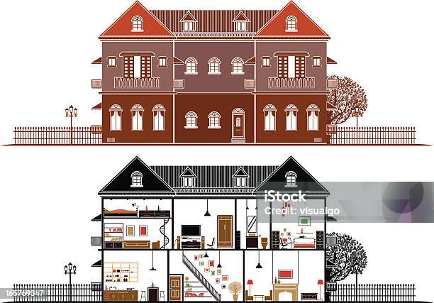 Vetores de House e mais imagens de Corte Transversal - Corte Transversal, Arquitetura, Cômodo de casa