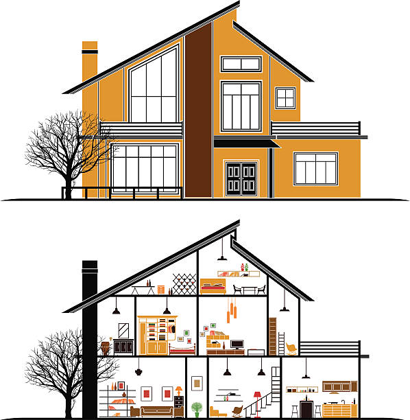 ハウス - cross section illustrations点のイラスト素材／クリップアート素材／マンガ素材／アイコン素材