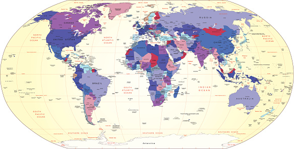 World Map Specific Very Precise Vector World Map Stock Illustration - Download Image Now ...