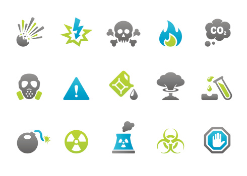 14 set of the Stampico collection — Warning and Danger icons.