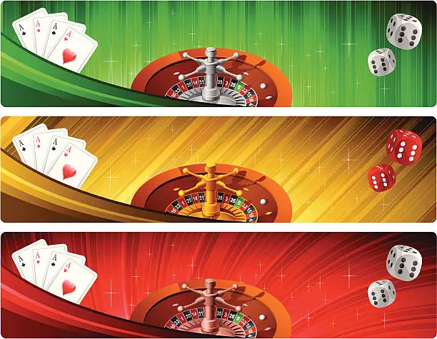 Vector illustration of Casino Banners