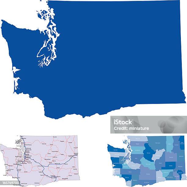 ワシントン D C - ワシントン州のベクターアート素材や画像を多数ご用意 - ワシントン州, 地図, アメリカ合衆国