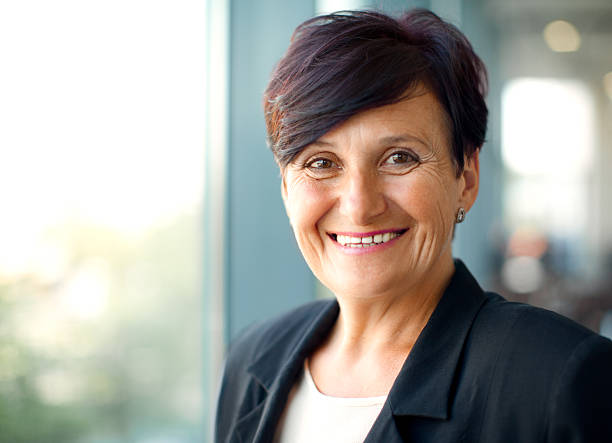 istock Happy senior businesswoman 165770984