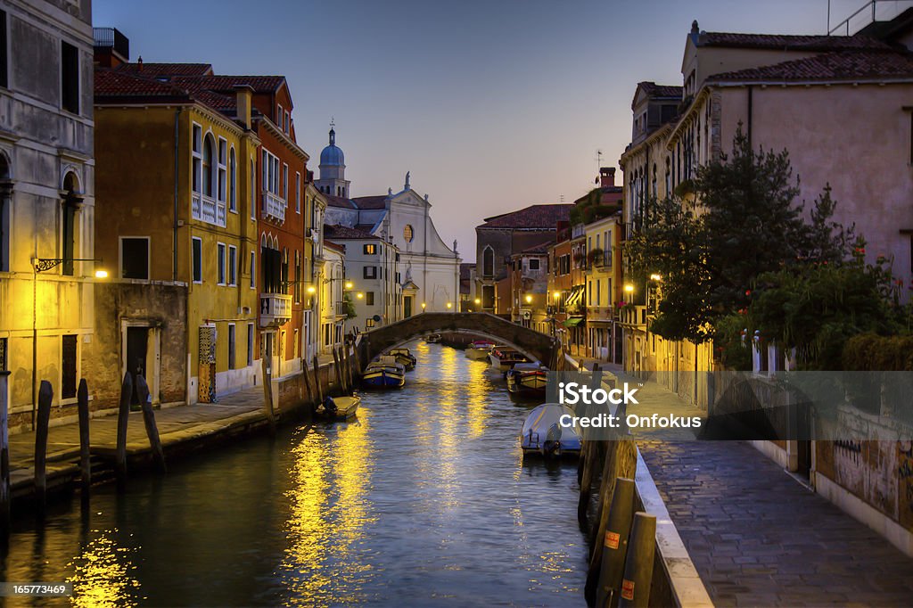 A cidade de Veneza, ao pôr do sol, Itália - Foto de stock de Dia royalty-free