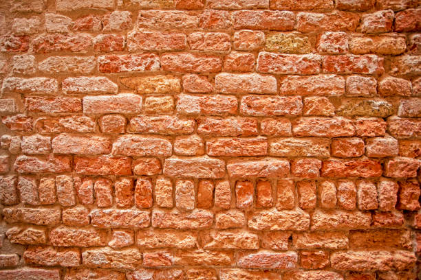 abstract background of antique brick masonry red brick used in modern interiors