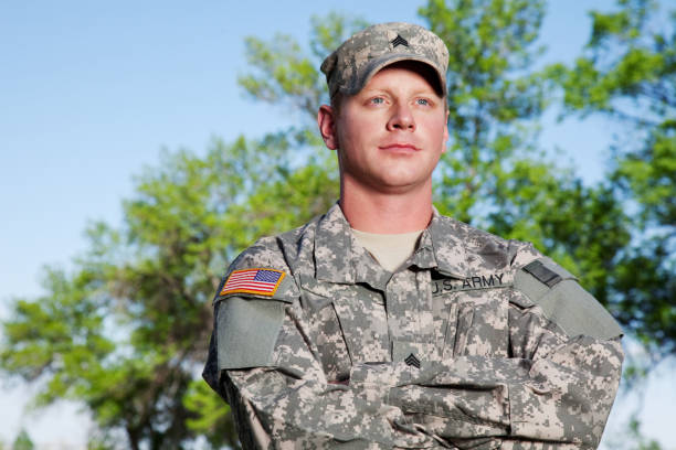istock American Soldier Series: Young Sergeant Outdoor 165779464