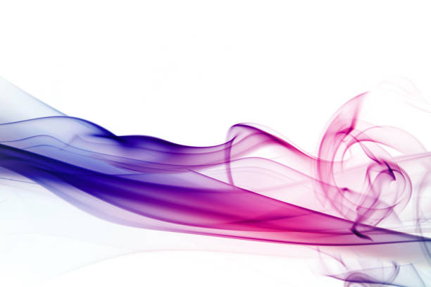 istock Graduated silky smoke from blue to pink 165783071