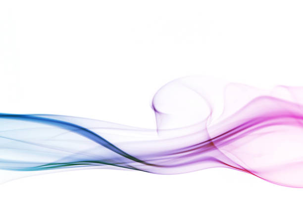 istock Graduated silky smoke from blue to pink 165783074