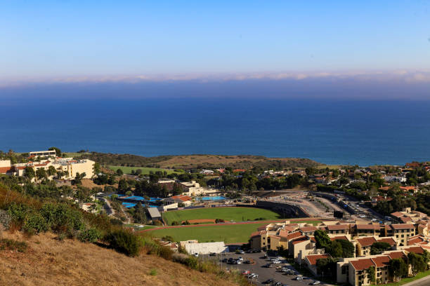 Pepperdine University campus with a view of the Pacific Ocean