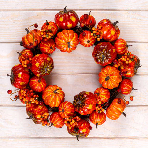Pumpkins Thanksgiving Wreath