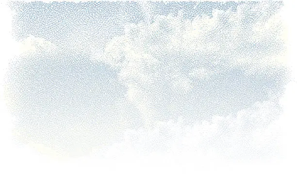 Vector illustration of Blue Sky with Cloudscape