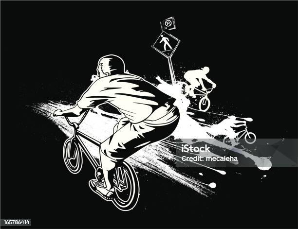 Ilustración de Bmx Diseño y más Vectores Libres de Derechos de Adulto - Adulto, Atleta - Papel social, Bicicleta