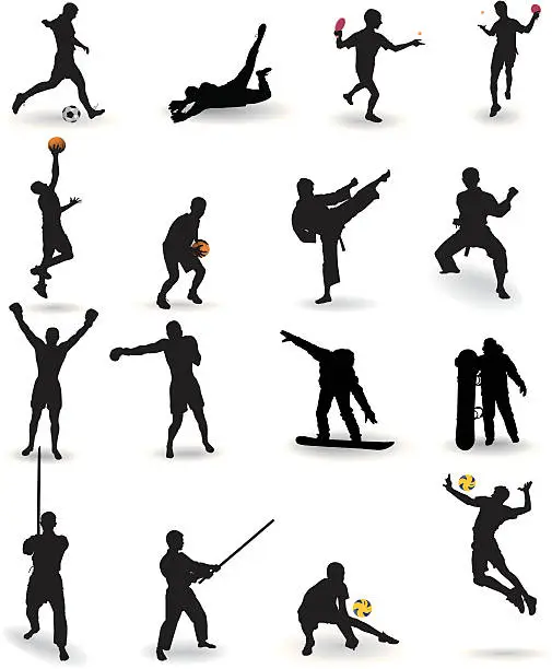 Vector illustration of Sports