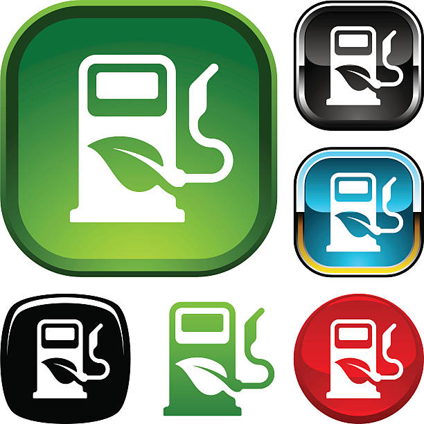 Bio fuel icon vector art illustration