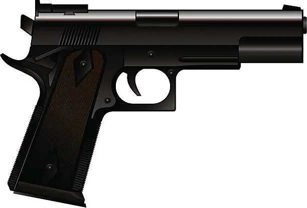 Vector illustration of Gun