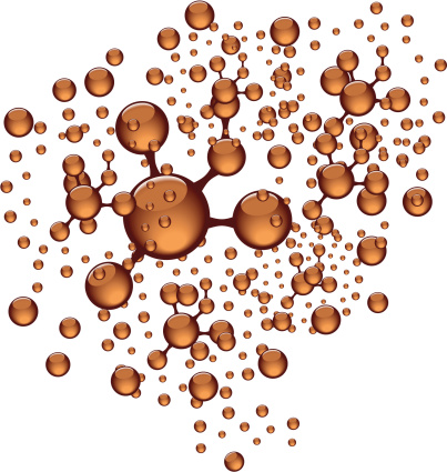 Molecule Density Example Molecular Density Models In Brown Stock Illustration - Download Image ...