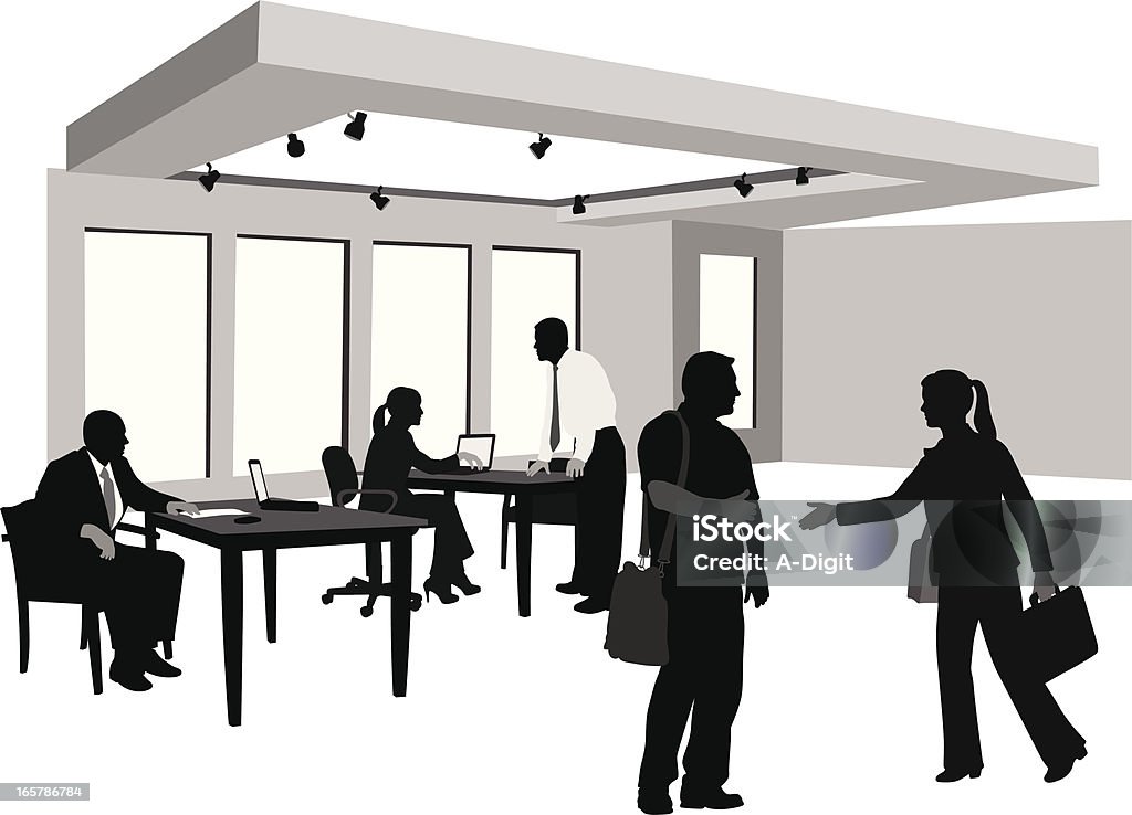 OfficeMeetings - arte vettoriale royalty-free di Affari