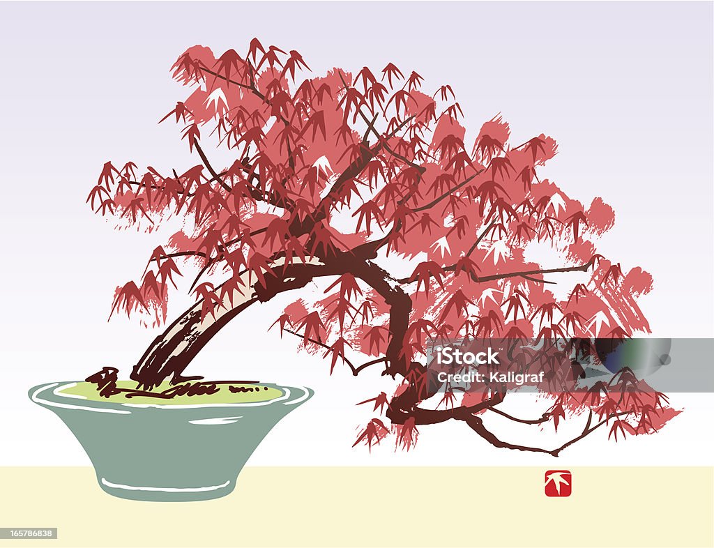 Acer Tree - clipart vectoriel de Aquarelle libre de droits