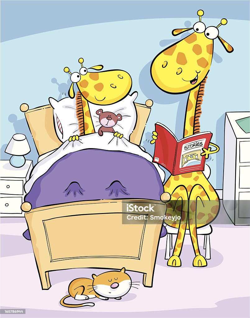 Story Time Stock Illustration - Download Image Now - Cartoon, Fairy Tale,  Giraffe - iStock