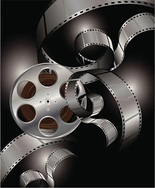 Vector illustration of Film Strip Elements