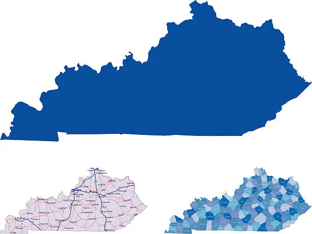 Vector illustration of Kentucky