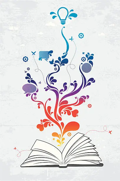 Vector illustration of Book of ideas