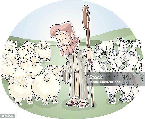 The Sheep And Goats Stock Illustration - Download Image Now - Sheep, Goat, Allegory Painting