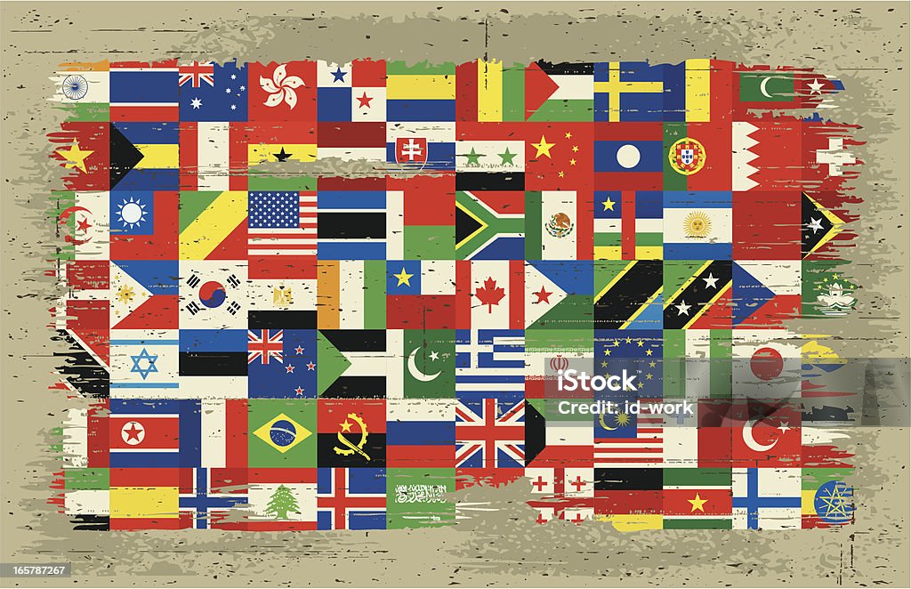 Internationale Flagge - Lizenzfrei Nationalflagge Vektorgrafik