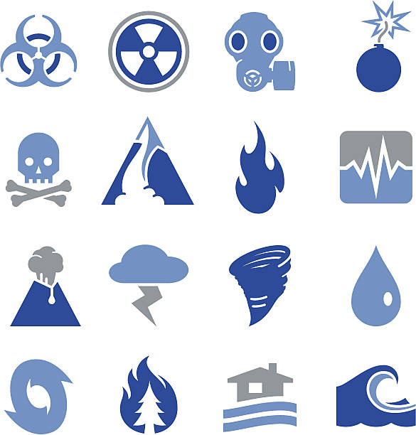 ilustrações, clipart, desenhos animados e ícones de catástrofe ícones-pro series - bomba petrolífera