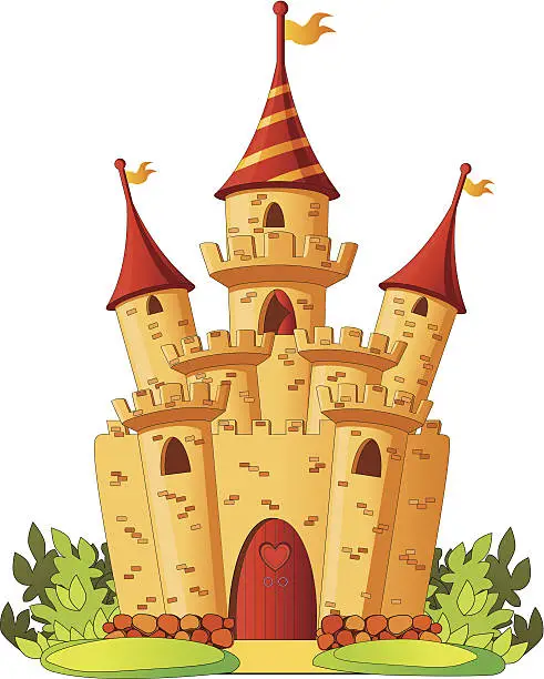 Vector illustration of Fairy castle.
