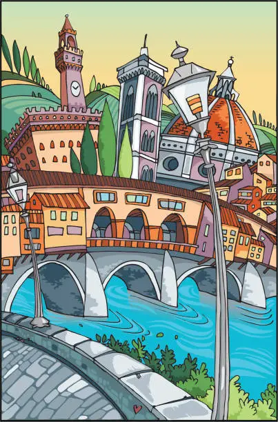 Vector illustration of Love Florence