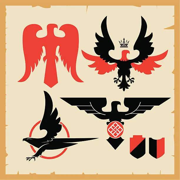 Vector illustration of Symbol Of Soaring Eagle