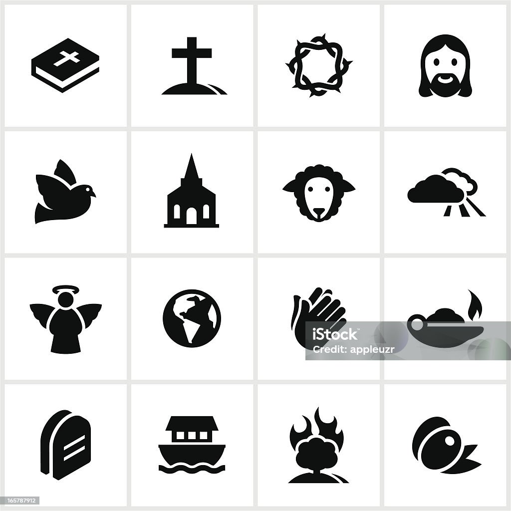 宗教とキリスト教のアイコン - アイコンのロイヤリティフリーベクトルアート