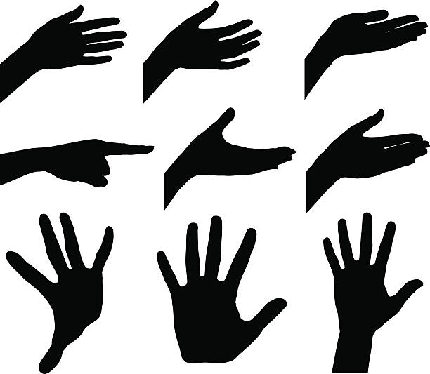 女性の手 - hands open点のイラスト素材／クリップアート素材／マンガ素材／アイコン素材