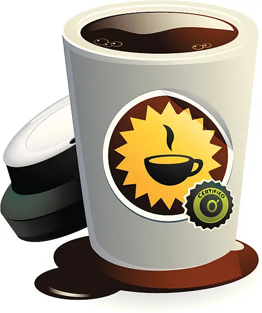 Vector illustration of Coffee Cup Icon