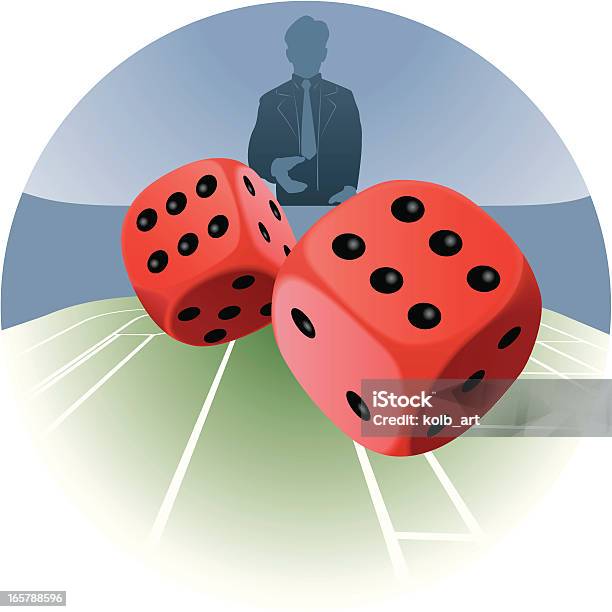 Man Throwing Dice Stock Illustration - Download Image Now - Dice, Rolling, Adult