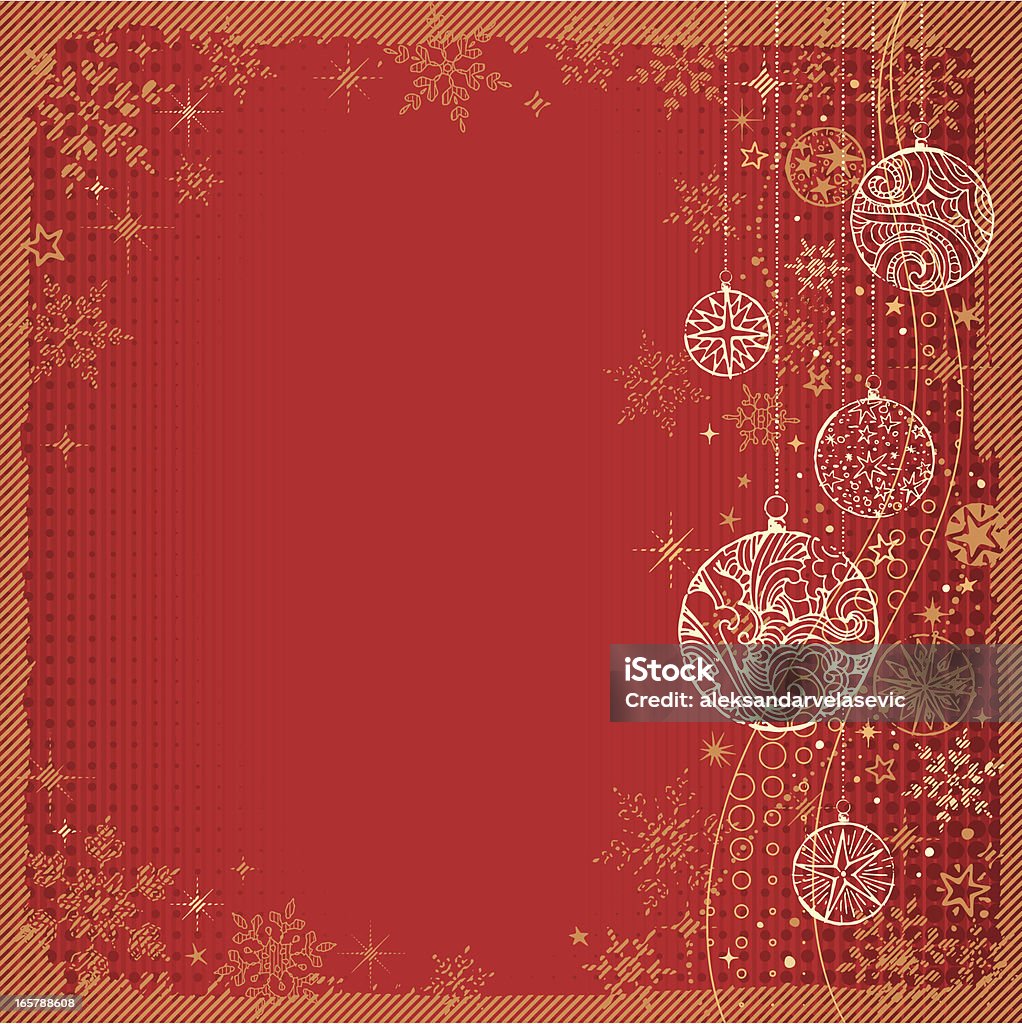 Retro Christmas Hintergrund - Lizenzfrei Bildhintergrund Vektorgrafik