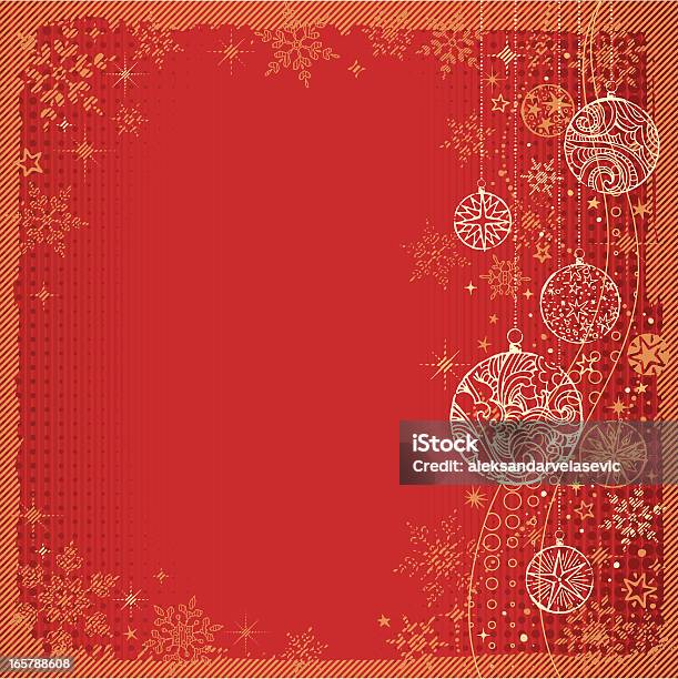Retro Christmas Hintergrund Stock Vektor Art und mehr Bilder von Bildhintergrund - Bildhintergrund, Christbaumkugel, Dekoration