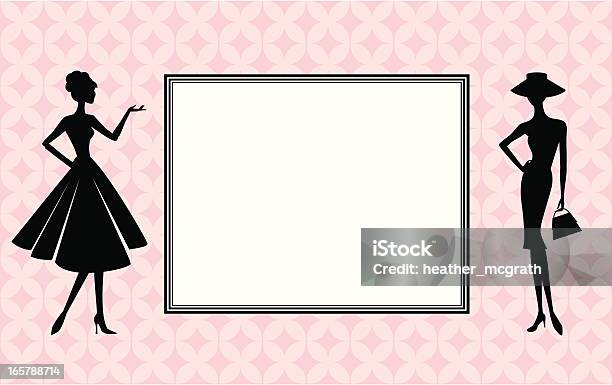 Retro Women Stock Illustration - Download Image Now - Women, In Silhouette, Only Women